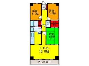 PHOENIX COURT交野Ⅱ南棟の物件間取画像